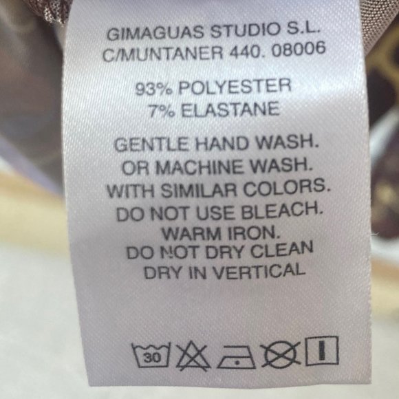 NWT ~ GIMAGUAS Funky Brown Jersey "Turtleneck" ~ Size L - Picture 6 of 9